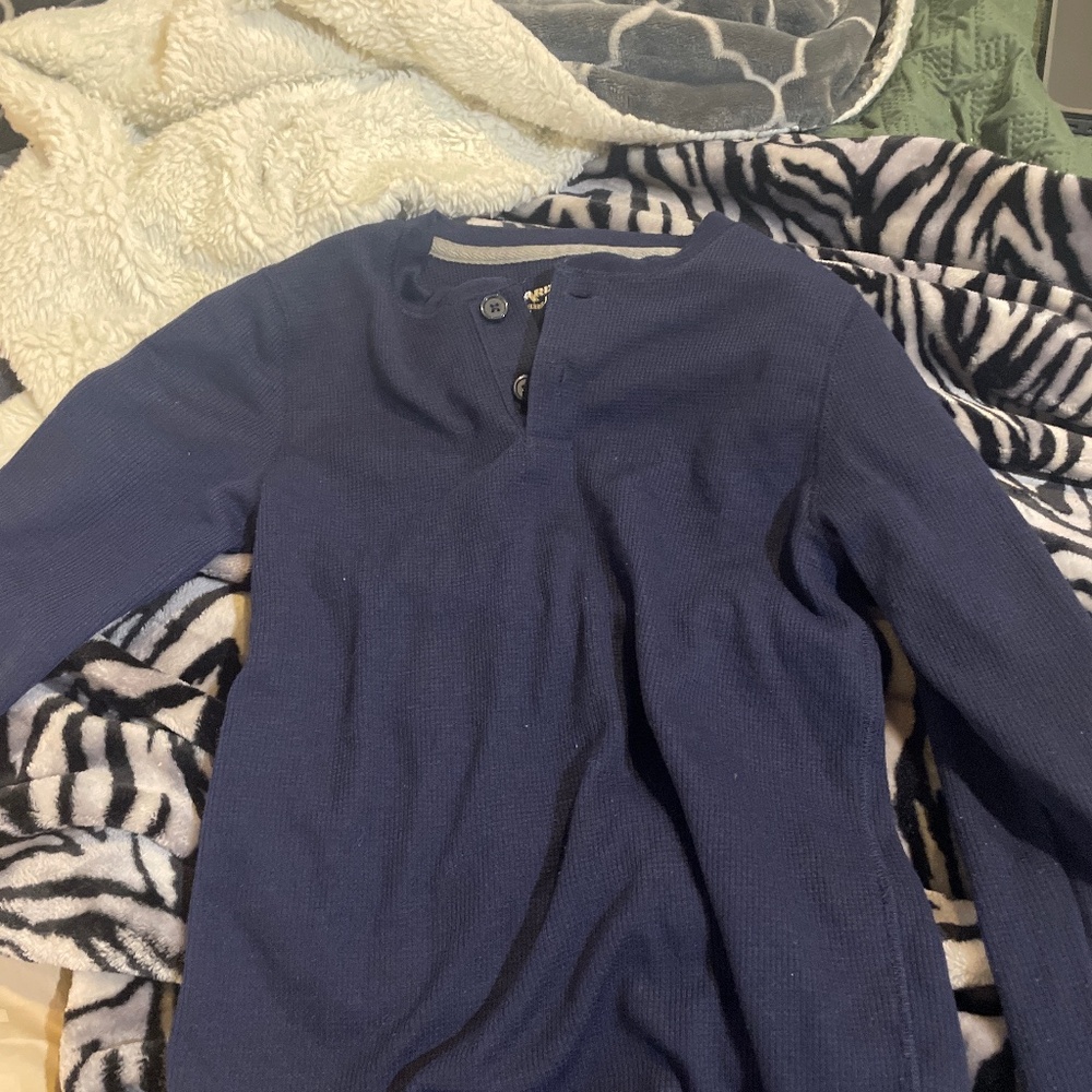 thin navy blue thermal